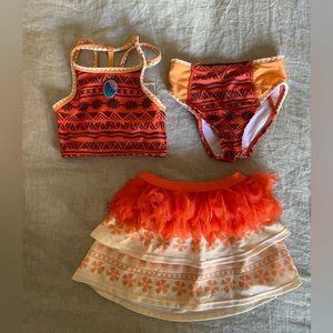 Disney Moana bathing suit girls size 4T